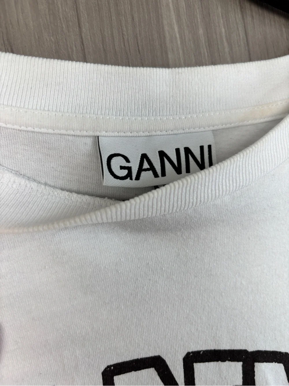 GANNI White Cocktail Tee - Picture 3 of 4